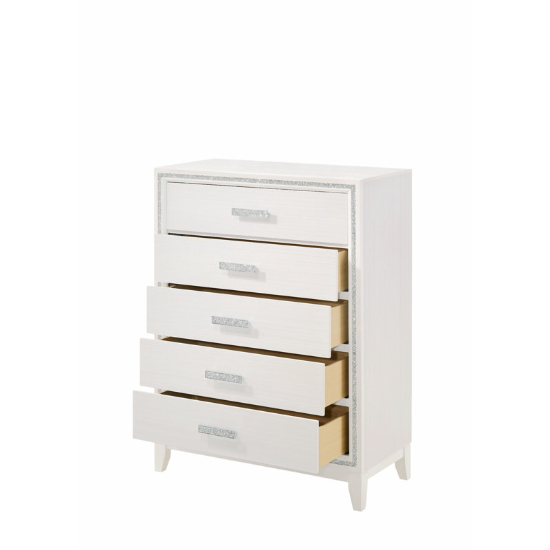 Commode d'appoint Jemir, Blanc