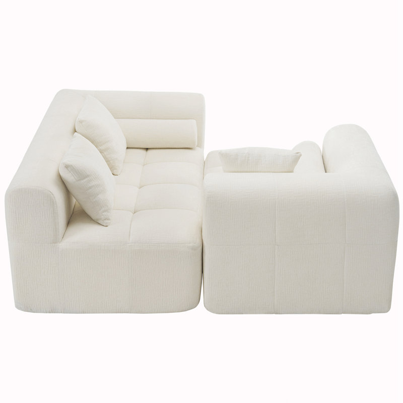 Canapé modulaire 101,2 po, Beige