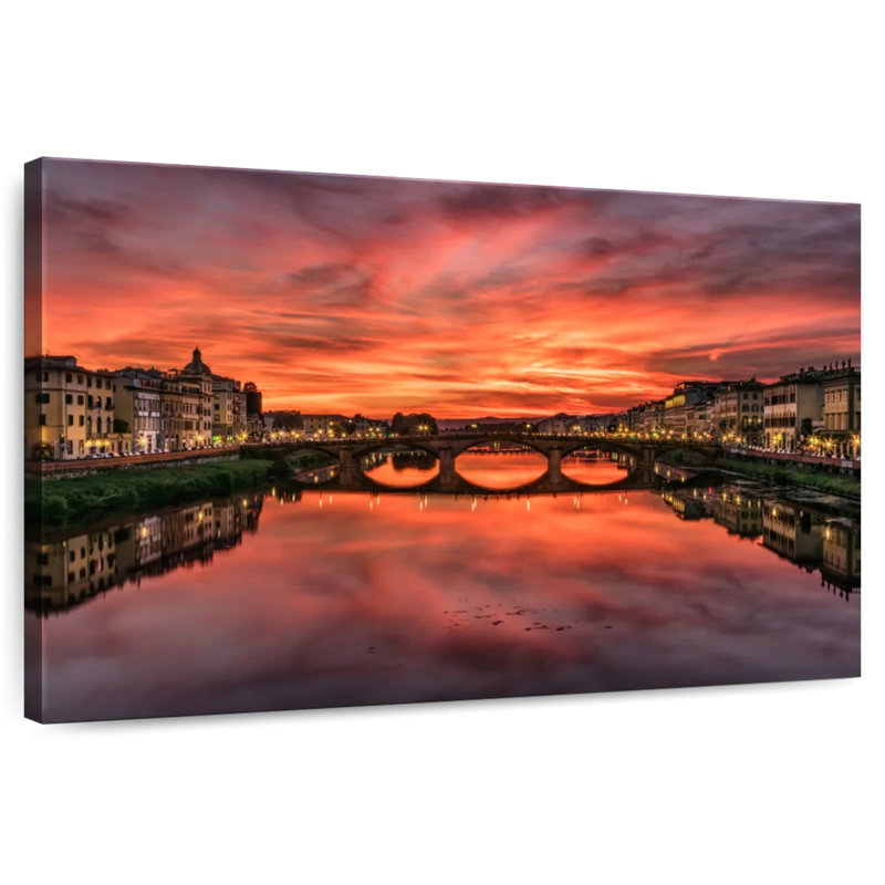 Kavia Ponte Vecchio Florence Italie I, H 26 po x l 39 po