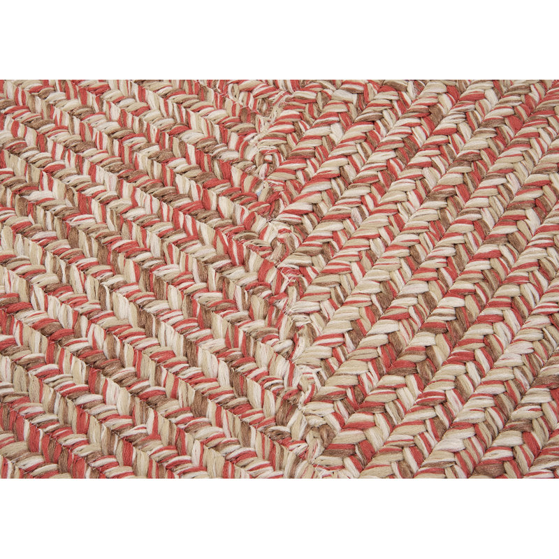 Tapis réversible d'intérieur / extérieur Tabb - rose, Carré 10 pi