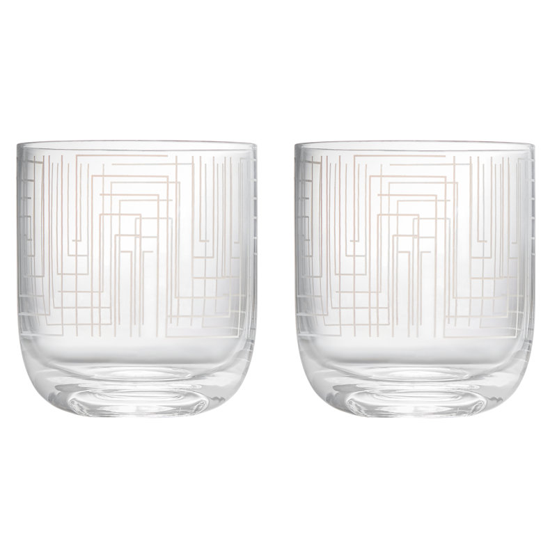 Maze 400ml Handmade Highball Glass Set