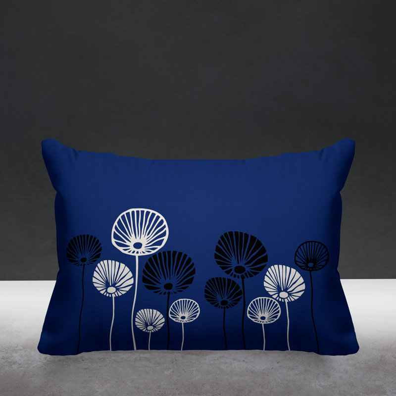 Coussin décoratif intérieur / extérieur Huber, Bleu marine