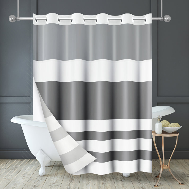 Rideau de douche 72X75 Hookless - 100% polyester