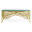 Palm Glass Coffee Table