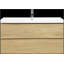 Meuble-lavabo flottant de 42 pouces avec lavabo, rangement mural moderne pour salles de bain sans encombrement