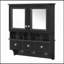 Armoire de toilette 4 en 1, armoire à pharmacie murale de 24 pouces avec tiroirs et crochets de rangement, miroirs haute définition avec rangement pour meuble-lavabo de salle de bain-245470258