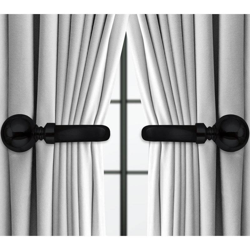Hafsa 10cm Curtain Holdback, Matte Black