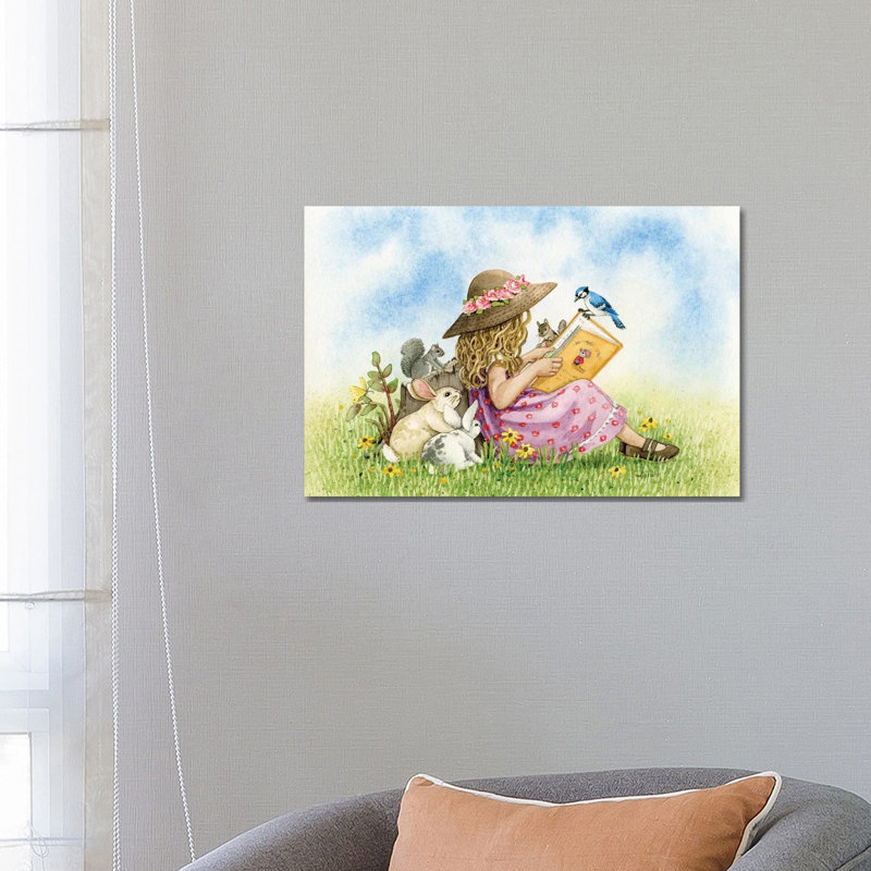 Reading by Tracy Lizotte - Wrapped Canvas Gallery-Wrapped Canvas Giclée, 66.04 cm H x 45.72 cm W
