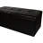 18.5" Tall Brown Leather Upholstered Storage Bench, Front Pull Handle, Single Hinge For Stability, 38.5In L X 12.5In W Storage, 2In 3.5In Legs, 46Lb Product Weight, 17In Width, 19In Package Width