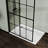 Walk-In Shower Screen 46" X 72" Black - Tempered Glass, Firm Installation For Black, Robust Support Bar