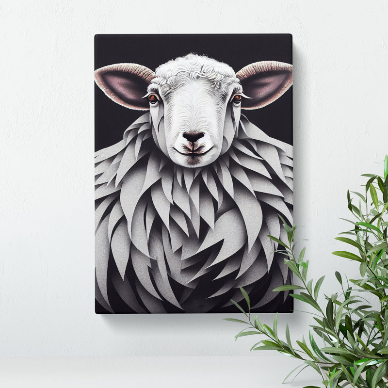 Marvellous Sheep - Wrapped Canvas, 50cm H x 35cm W x 3cm D