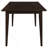 Gianna Cappuccino 5-Piece Rectangular Dining Set