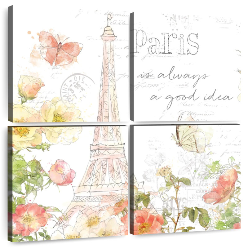 Lilie Painting Paris III, 45" H x 45" W