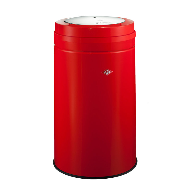 Swing Top Kitchen Trash Can - 120L, Red