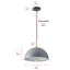 Luminaire suspendu bol 1 lumière Mileah-614463266