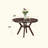 Drake Espresso Finish Dining Table-1699324836