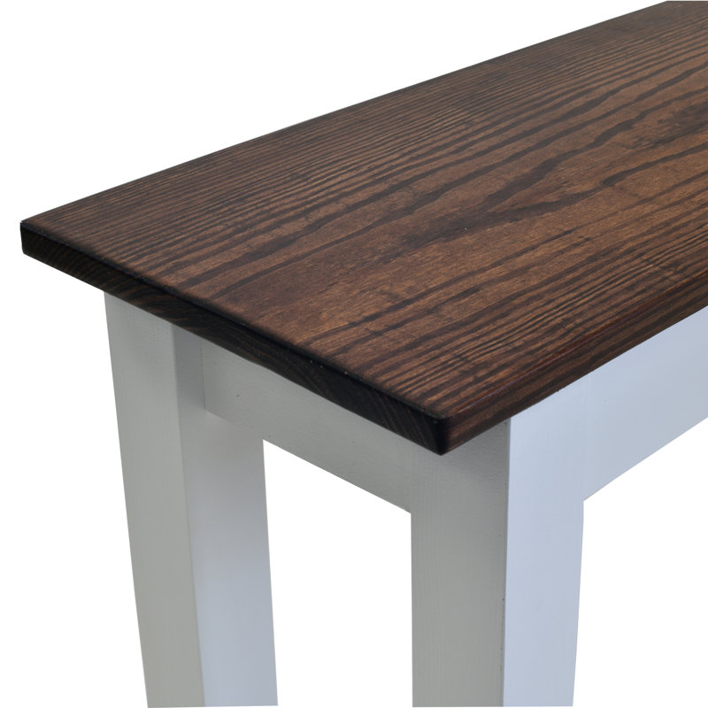 Armano Solid Wood Bench, 17" H x 54" W x 12" D, Brown/Gray