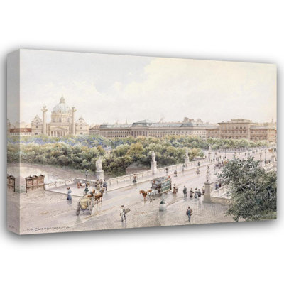 «Vienna Elisabeth Bridge» par Richard Moser, reproduction d'art sur toile tendue