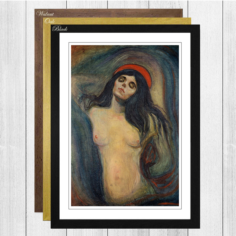 Madonna by Edvard Munch - Framed Print, Walnut