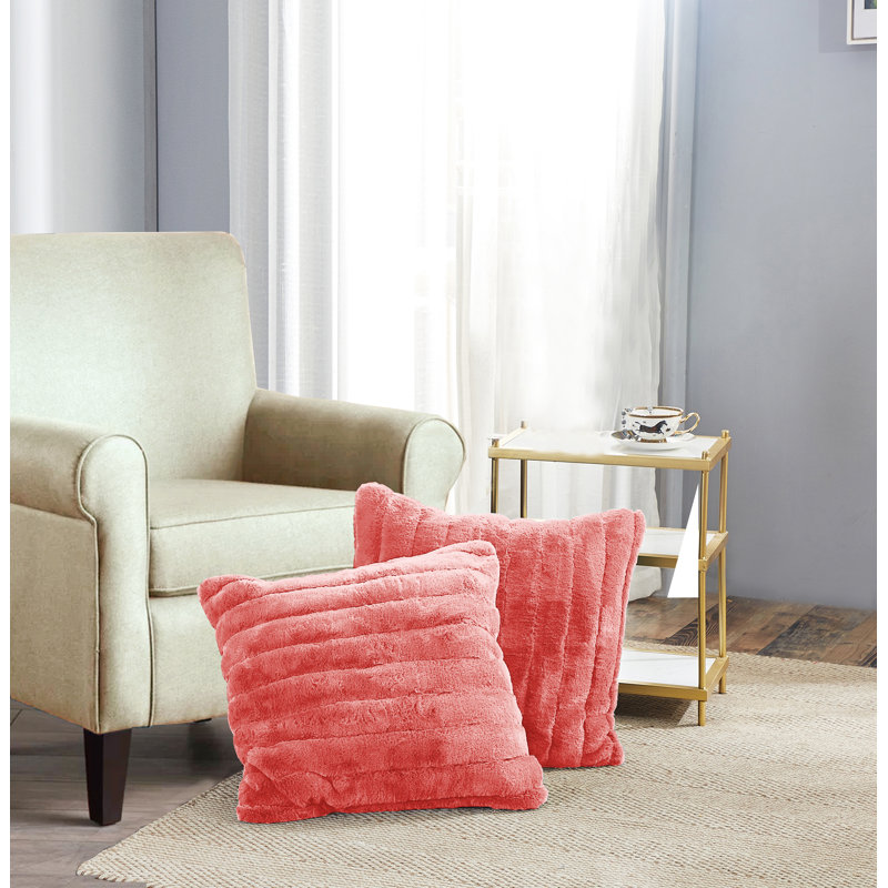 Housse de coussin Supermink, Sucre corail