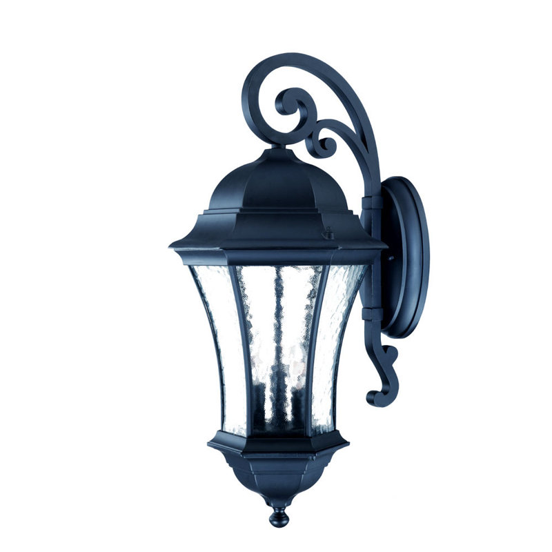 Lanterne murale d'extérieur à 3 ampoules Prestbury, Noir mat