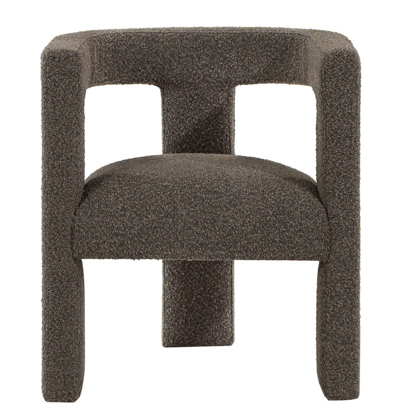 Chaise d'appoint 1Pc Contemporary, Brun