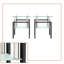 Ensemble de 2 tables de bout en verre Modern avec tablette, table d'appoint pour salon et chambre à coucher-1789267128-1789267129