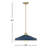 Delilah 18" W Dome Pendant-548569448