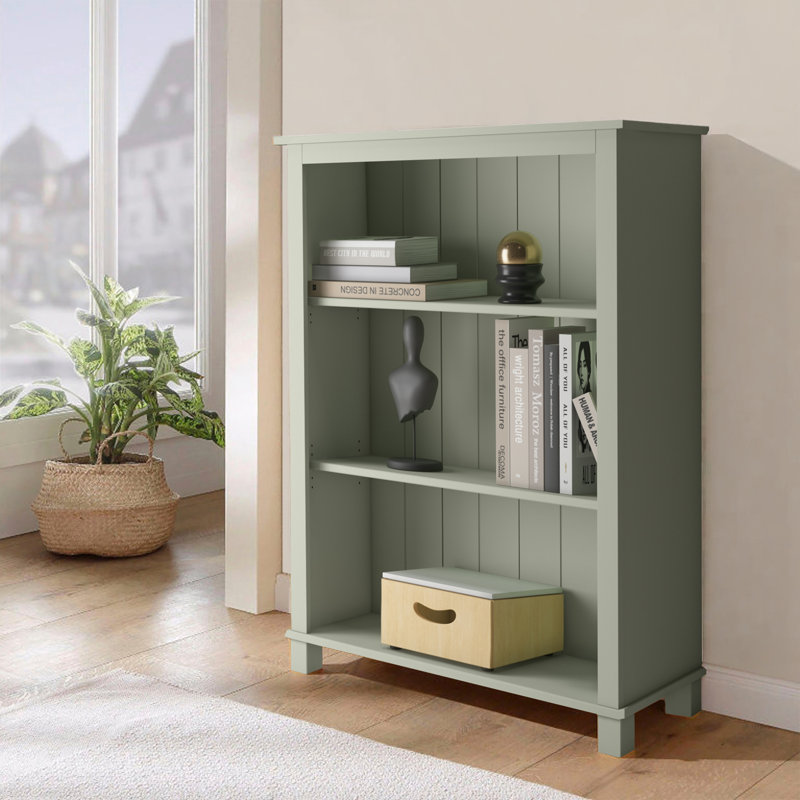 Abhijeet Solid Wooden Bookcase H:106 W:77 cm, Green