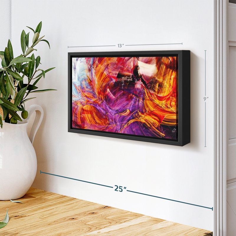 Abstrait «Abstract Caramel Splash Wall Art», H 9 po x l 13 po