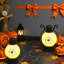 Ensemble de 2 lumières citrouilles d'Halloween