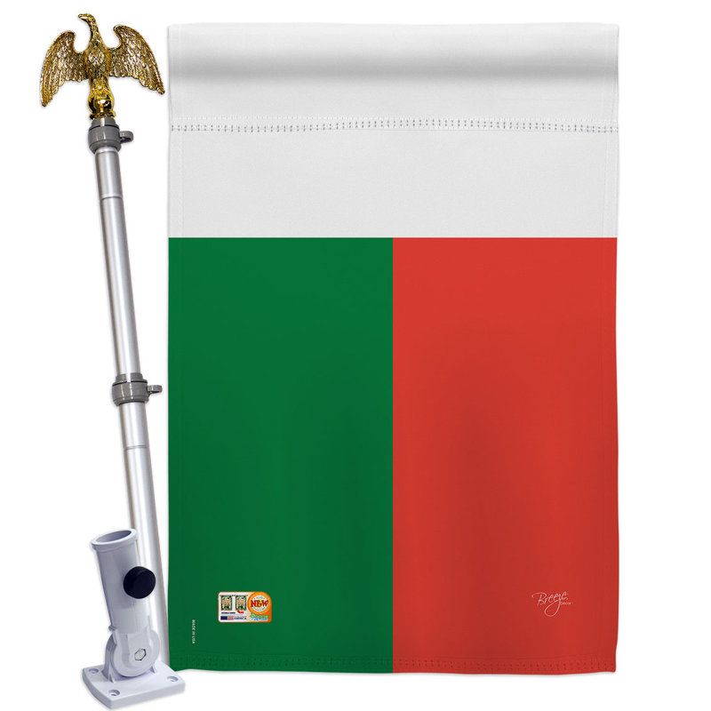 Double Sided 40'' H x 28'' W Polyester Flag Set