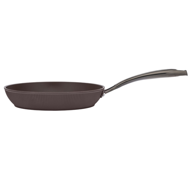 Valdinox Stripes Aluminum Non-Stick Frying Pan, 8.5cm H x 24cm W x 45.5cm D