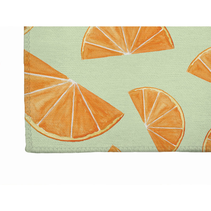 Summer Oranges Outdoor Rug, Runner 2'6" x 8'