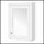 Armoire de rangement murale pour salle de bain avec miroir, tablette réglable et conception compacte pour les salles de bain modernes-134678986