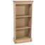 St Blazey Low Narrow 3 Shelf Bookcase, Corona Design-139574034