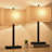 Set Of 2 Bedside Touch Control Table Lamp With USB A+C Charging Ports & AC Outlet, 3-Way Dimmable Nightstand Lamp With Fabric Shade For Bedroom Living Room, 2700K LED Bulbs Included
