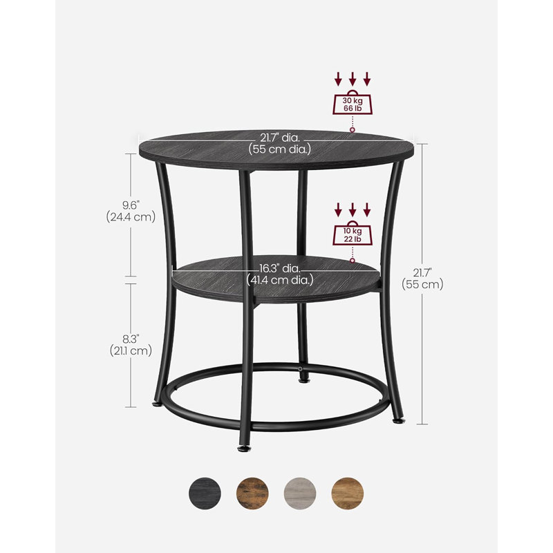 Aleska Pedestal End Table
