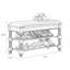 Banc rembourré en cuir et microfibre café-809176360