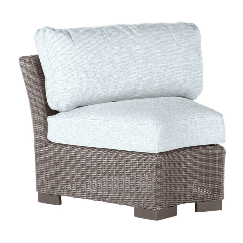 Club Woven Patio Chair with Cushions, No Welt, Rollo Cream, Oyster