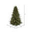 8.5" H Green Realistic Artificial Fir Christmas Tree with 1000 Lights LED Lights-1704475754