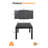 Patio Aluminum Extendable Dining Table, Rust-Free Expandable Outdoor Dining Table for 4-6 Person, 32"-65" Expandable Patio Table Rectangle Patio Dining Table Porch, Deck, Garden, Black-2028051213