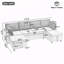 Canapé-lit modulaire de 113,4 po-2043632772