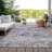 Machine Washable Indoor/Outdoor Christain ACN1379 Lavender Rug-109533400