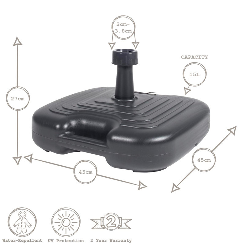 1.17 kg Plastic Umbrella Base