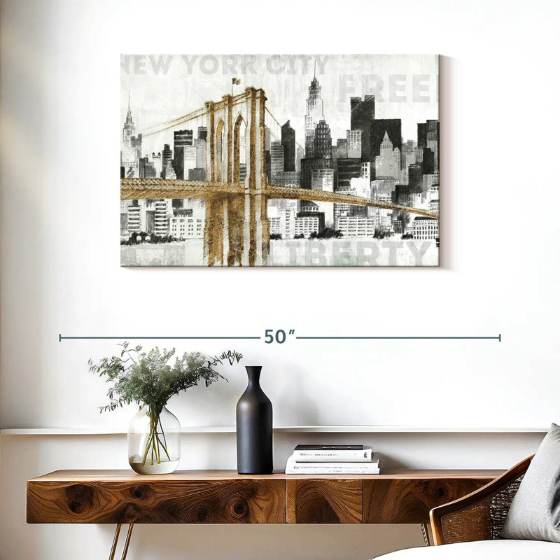 Hannes, New York, horizon I, H 24 po x l 36 po
