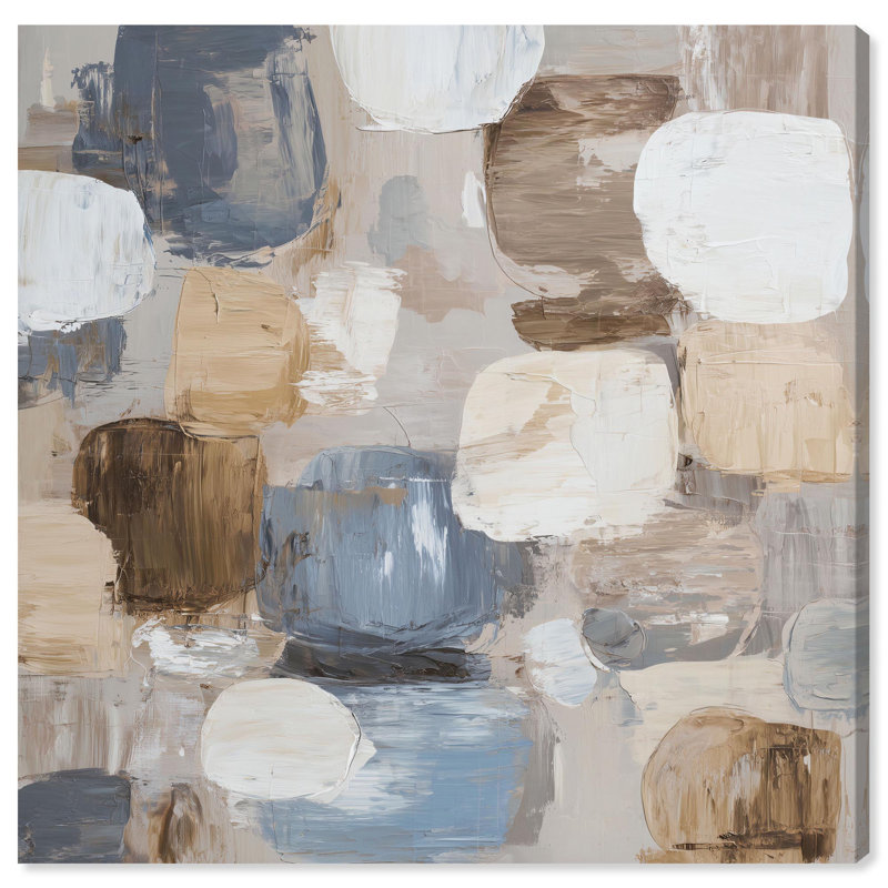 "Soft Blocks I", reproduction d'art sur toile par Art Remedy, tendue sur châssis, 24 x 24, H 24 po x l 24 po