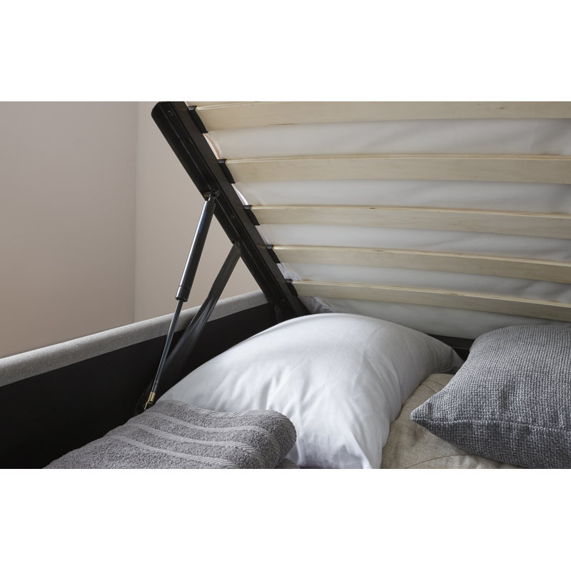 Leana Upholstered Ottoman Storage Bed, Single (3')