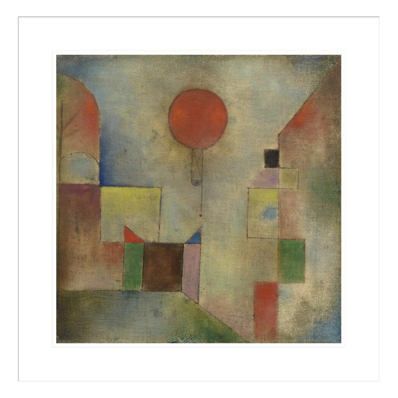 «Balloon (Roter Ballon)» par Paul Klee, impression giclée sur cadre, H 23,71 po x l 23,5 po