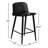 Atoir Upholstered Counter Stool with Metal Frame-747382531
